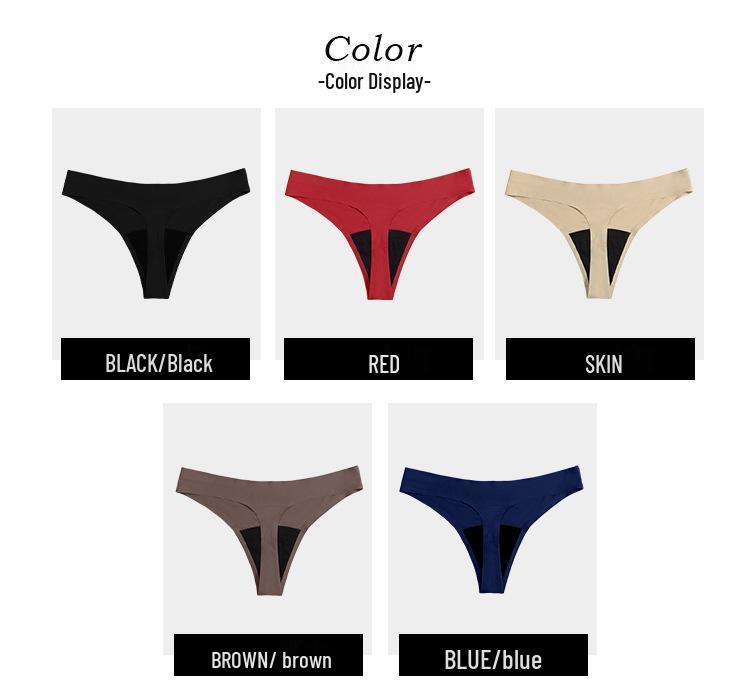 4-Layer Absorbent Menstrual Thong - Pure Cotton, Breathable, Anti-Leakage