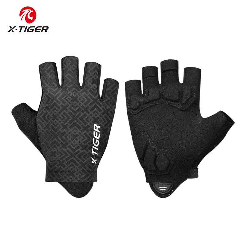 

Cycling Anti-slip Anti-sweat Men Women Half Finger Gloves Breathable Anti-shock Sports Gloves Bike Bicycle Glove Run Fitness Spo M