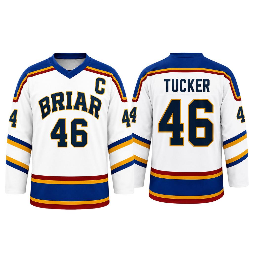Men Women Ice Hockey Jersey Long Sleeve Athletic Shirt Number 66 Briar Di Laurentis Tucker Graham Logan Style