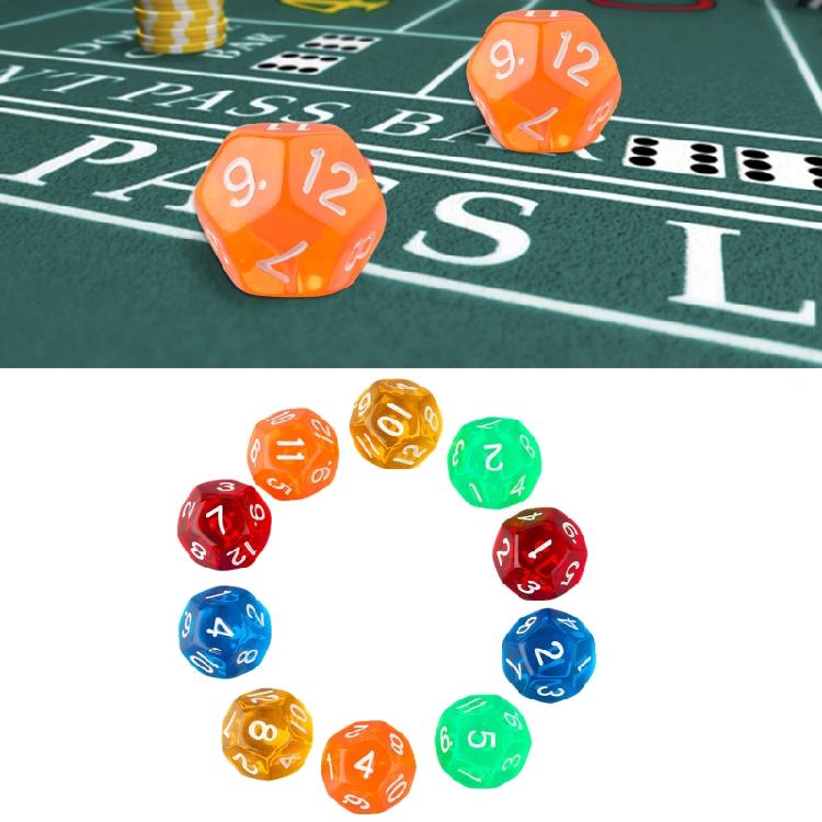 Acrylic Dices For Party Family DIY Games Printing Engraving Kid Educational Toys