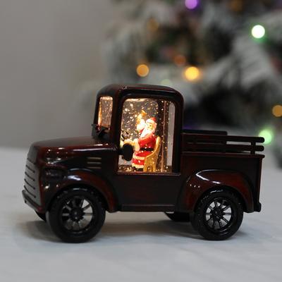 Christmas Decoration Gifts, Water Filled Trucks, Santa Claus, Water Filled Car Decorations, Santa Claus Truck Ornaments