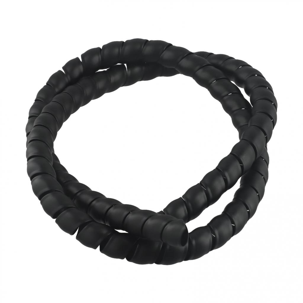 Black Length 6 6 Feet Wire Protector for Hydraulic Hose Cable Management Tube
