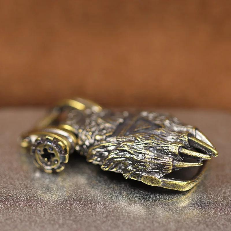 

Медвежий коготь латунная пряжка EDC Outdoor DIY плетеный паракорд браслеты для выживания принадлежности аксессуары ретро зонтик веревка шнур бусины Only Buckle