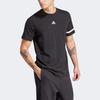 adidas T-shirt męski z nadrukiem logo uczelni, blok kolorów, czarny IN6251