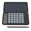 Calculator Writing Tablet 6.5in LCD Chargeable Portable Paperless Drawing Handwriting BoardBlack