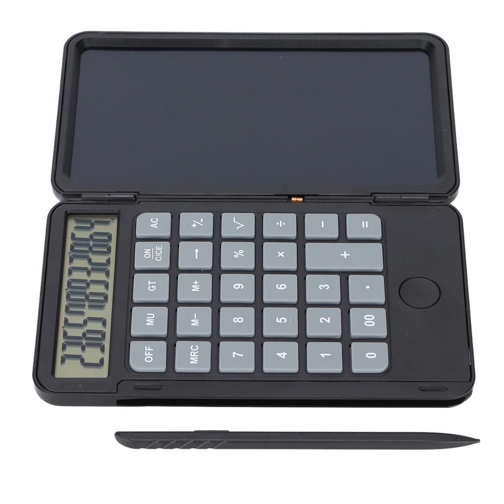 Calculator Writing Tablet 6.5in LCD Chargeable Portable Paperless Drawing Handwriting BoardBlack