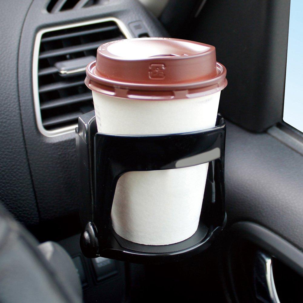 Tsuchiya Yac Car Drink Drink Holder, Pull-Open Holder, Black, PZ-746