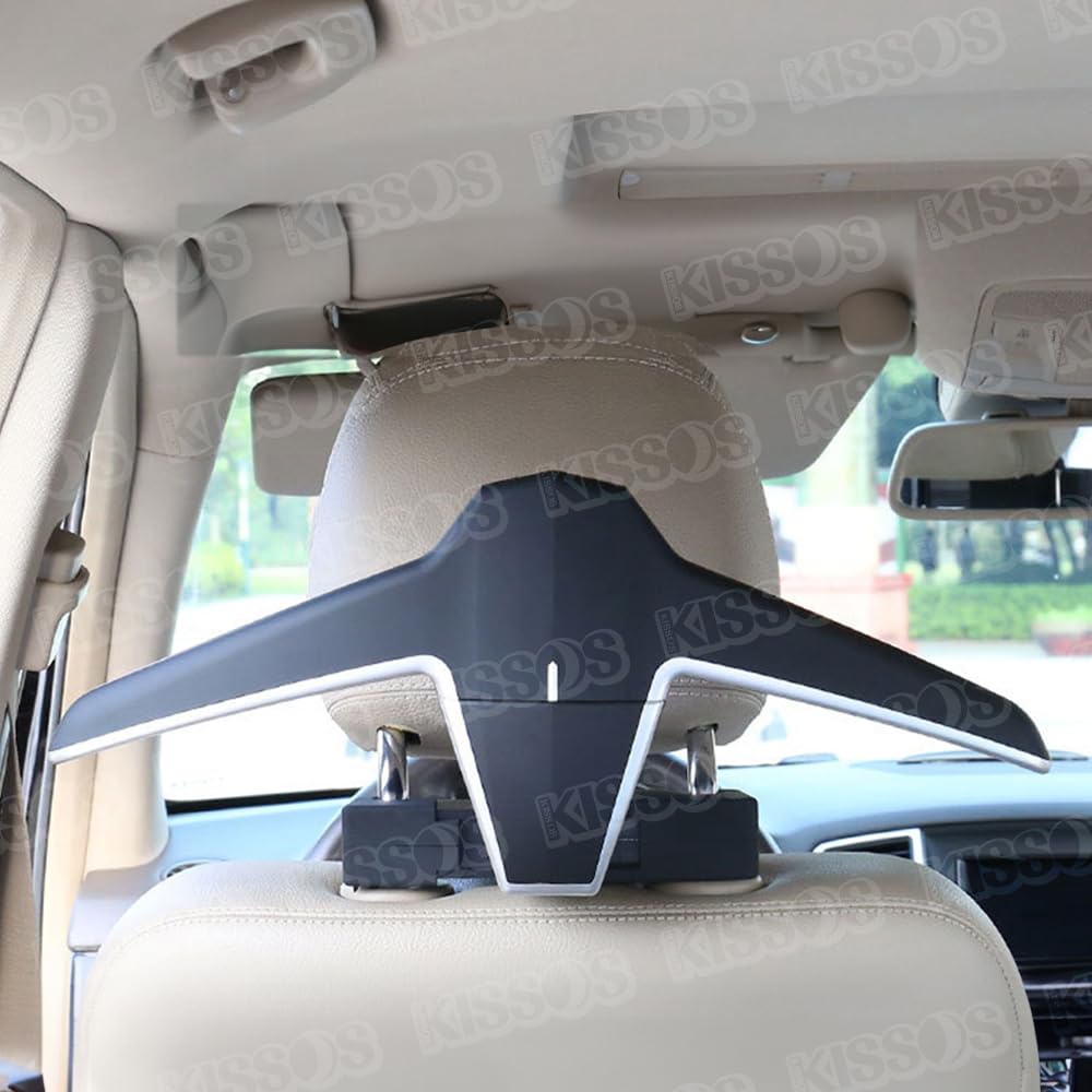 Car Headrest Hanger for and Stylish and Versatile Multi-Purpose Suits, Coats, Jackets,