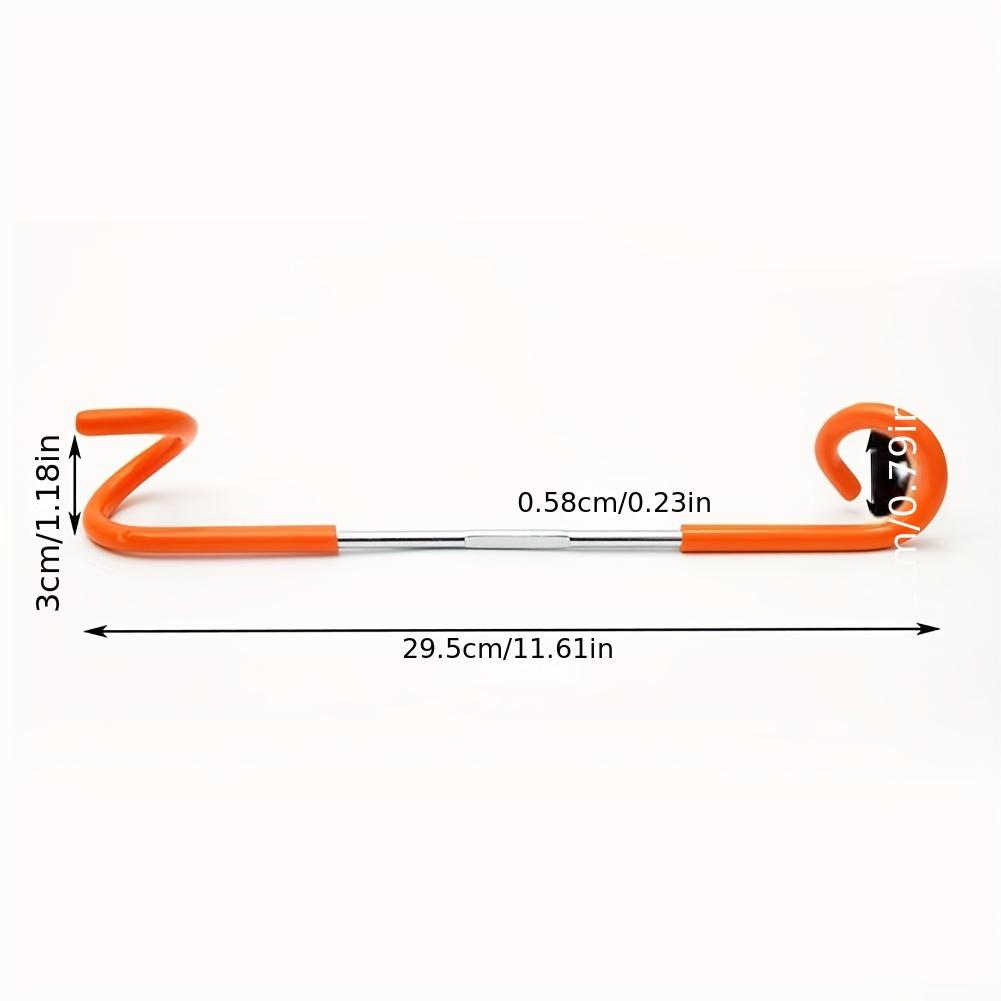 2pcs Outdoor Camping Tent Light Hook Pig Tail Type S-shaped Bidirectional Stainless Steel Light Holder Hook Clothes Hanging Bag