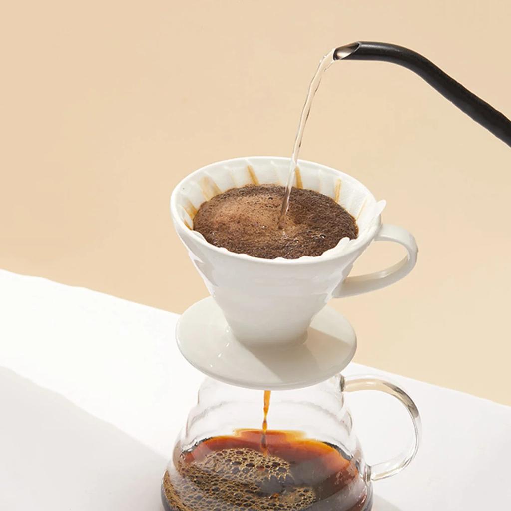 40 Stück, Effiziente Kaffeefilterpapiere für Handaufgusskaffee und amerikanische Kaffeemaschine