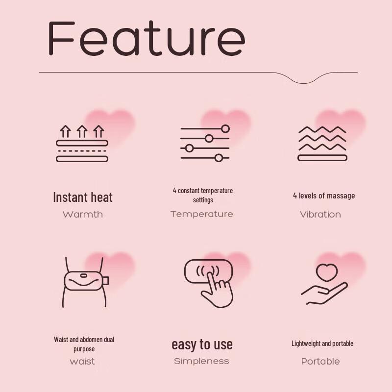 Rainbow Smart Heated Menstrual Relief Waist Belt