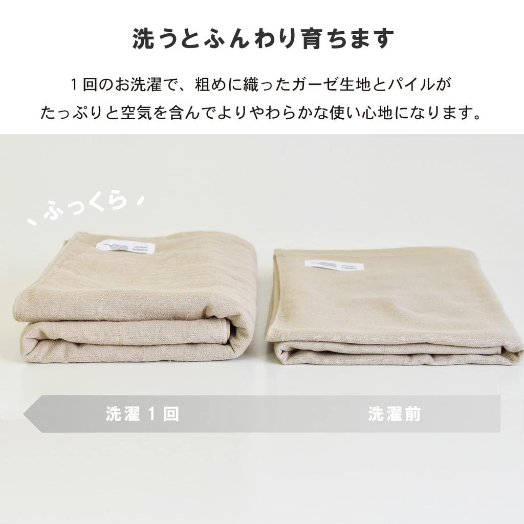 Transparan Gauze Bath Set of Senshu Cotton Japanese-Made Towels, 2, Towels, Quick-Drying, Absorbent, Thin, 100% (Olive Green)