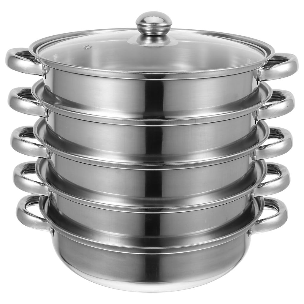 Soup Pot Classic Pans Steam for Cooking Pots with Lid Home Steamer Multifunctional Stockpot
