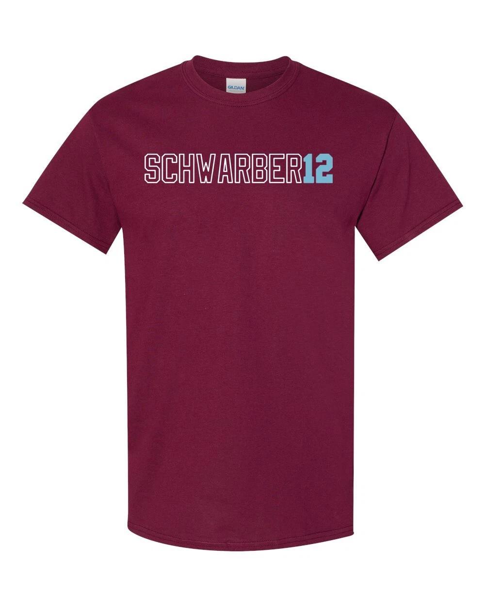 

PHILADELPHIA Name And Number Schwarber #12 Unisex T-Shirt S-XL FREE S&H! L