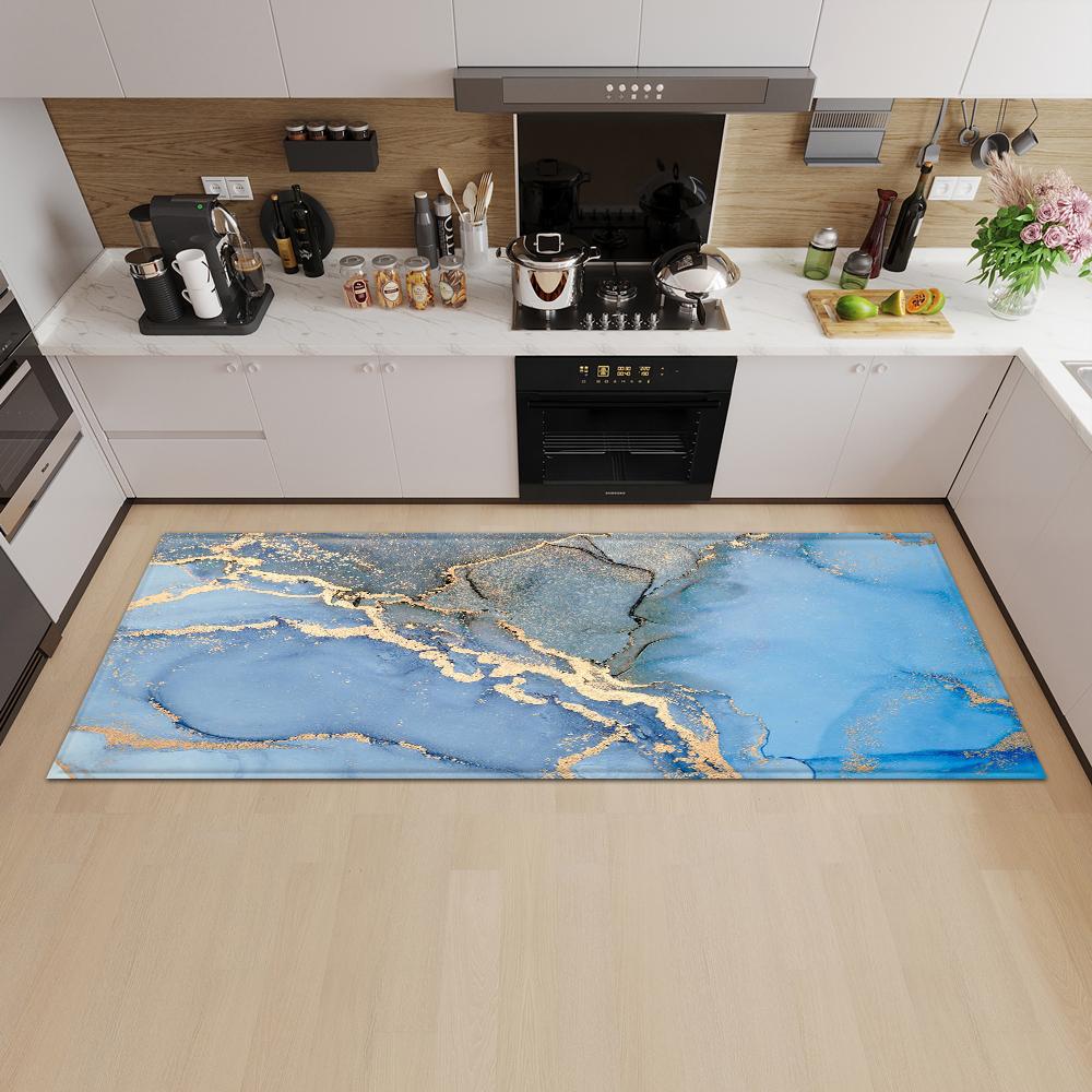 Marble Kitchen Mat Porch Door Mat Bathroom Door Floor Carpet Bedroom Corridor Non-slip Mat
