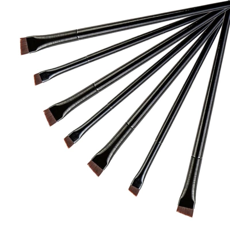 Neue 1/2 stücke Klinge Make-Up Pinsel Abgewinkelt Dünne Augenbraue Pinsel Flach Feinen Eyeliner Pinsel Professionelle Liner Stirn Schönheit Bilden werkzeug