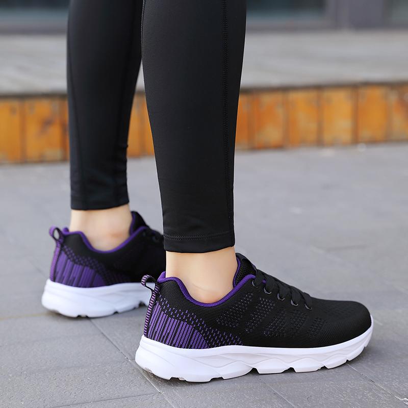 Jarní sportovní boty Dámské ploché boty Podzimní Ležérní Velké běžecké boty Dámské boty Cestovní boty