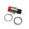 5/20PCS Small 10MM DS-314 Lock-Free Button Switch Unlocked Self-reset Doorbell Horn Electric Switches Fixed Upper Threaded Panel