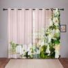 Luxury Flower Floral Clolorful Window Curtains for Kids Bedroom Living Room Hall Treatments Kitchen HomeDecor Drapes Blinds 2Pcs