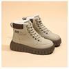 Women Thick Soled Fleece Lined High Top Warm Korean Casual Snow Boots For Ladies