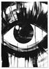 Plakat czarno białe oko