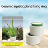 Gewichte Keramik 10 Stück Pflanzen Wasser Aquarium Pflanzen Befestigungsringe Aquarium Dekoration Zubehör Für Süßwasser Salzwasser