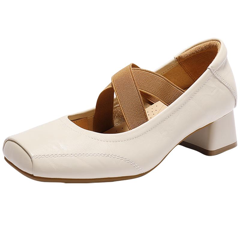 Senda Women s Sheepskin Mary Jane Flats 39