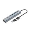 Hub USB 3.0 - CONCEPTRONIC - 7 Ports - Aluminium - 5000 Mbit/s - Plug and Play