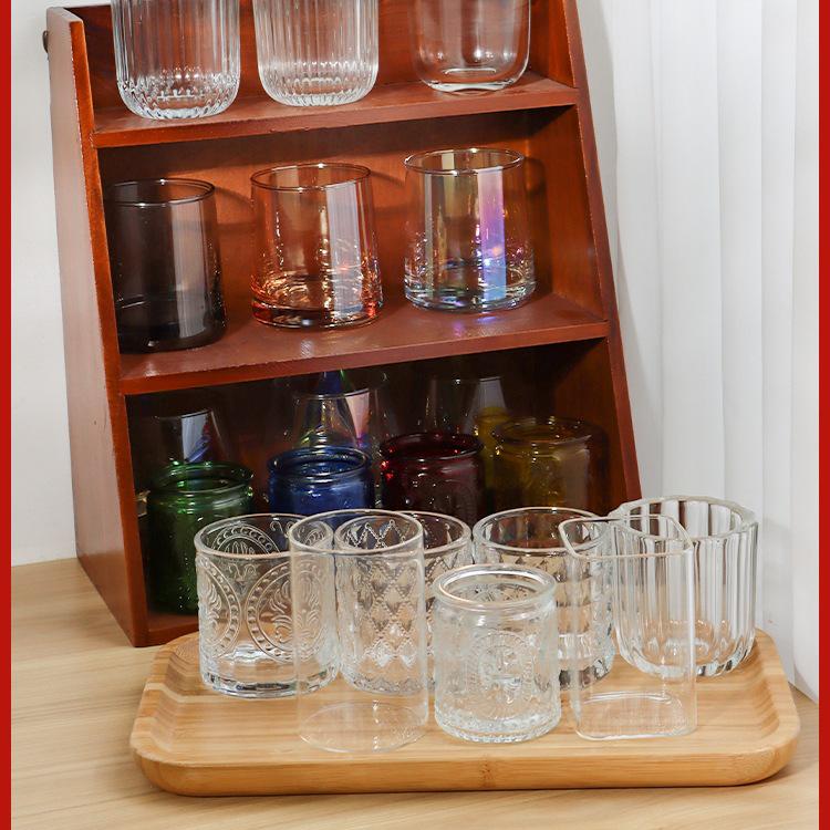 Handmade Frosted Glass Scented Candle Cup - Creative DIY Wax Container