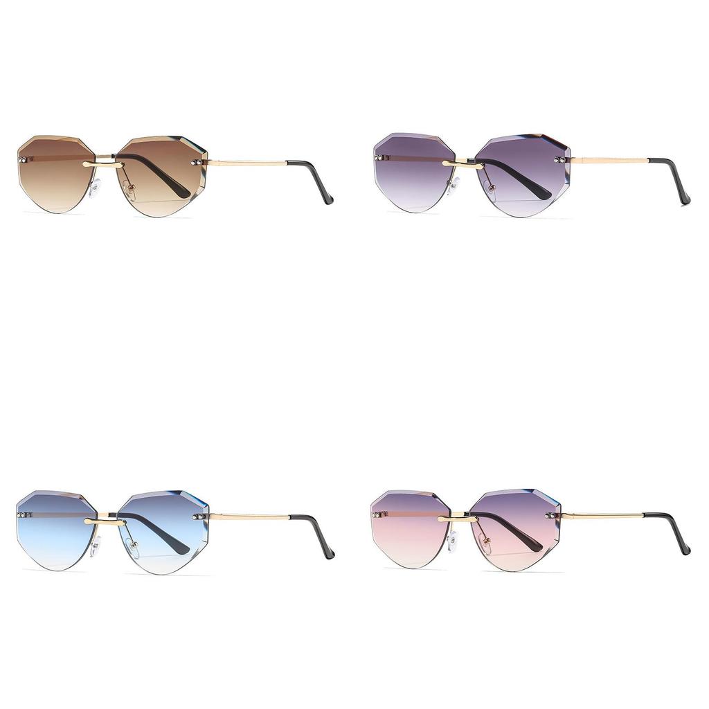 Uv400 Womens Polygon Sunglasses With Gray Lenses For Outdoor Sports And Fashion