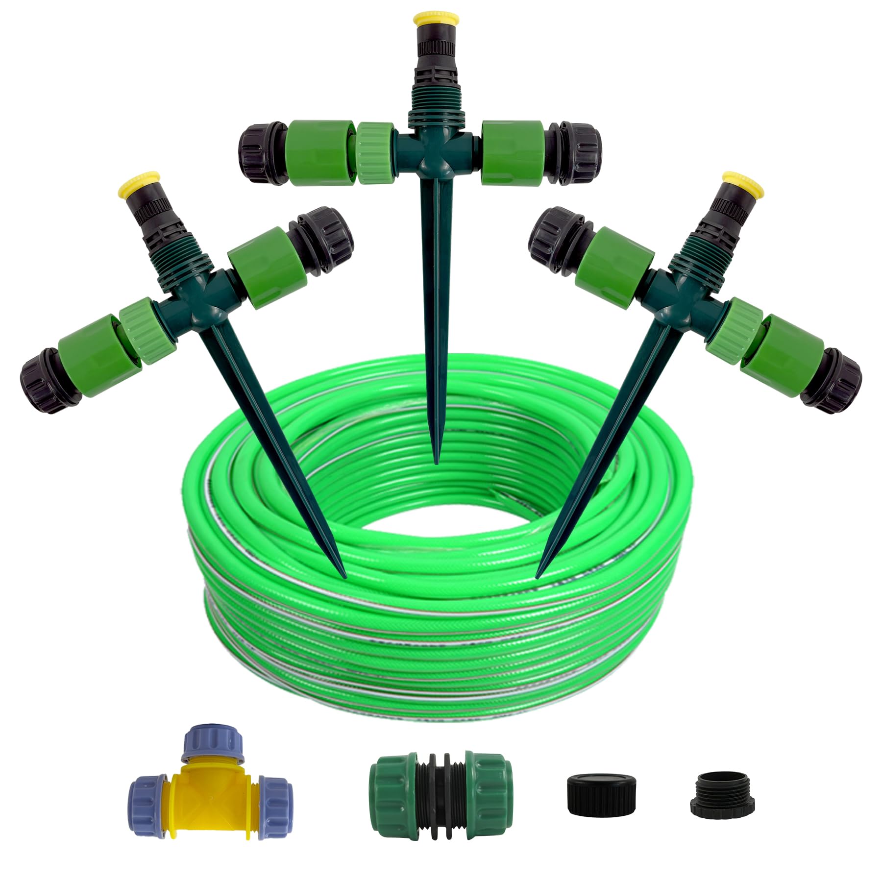 

ATHULYA Sprinkler Spray Set with Adjustable Spray Sprinkler Sprinkler Wide Includes Garden Garden Watering Irrigation Tool 10m Garden Spikes,