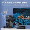 CERRXIAN RCA Noise Isolator RCA Audio Noise Canceller Ground Loop Noise Isolator Use Jack Audio Cable To Eliminate Hum Noise In Car Stereo Audio/Home