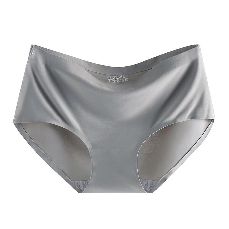 Nahtlose Damen-Eis-Seiden-Atmungsaktive Dreiecksunterwäsche mit mittlerer Taille - Stil 810