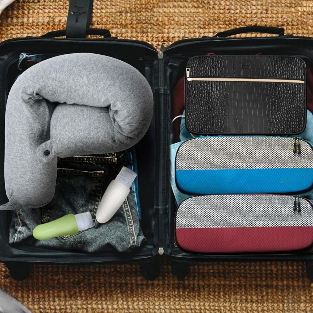 Biegbares U-förmiges Kissen Zylindrisches Nickerkissen Tragbares Reisekissen Schlafen