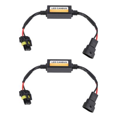 2 Stück LED-Scheinwerfer-Canbus-Decoder für Autos, Anti-Flimmer-Kabelbaum, LED-Licht-Warnung, Fehler, Widerstand