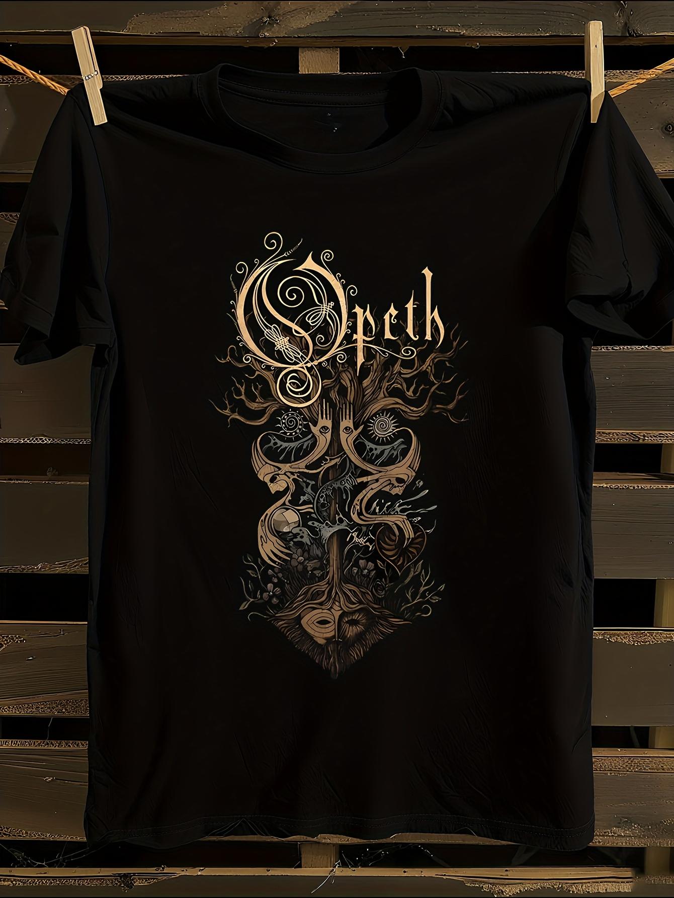 Opeth Official Band Merch Tree Graphic Tshirt S