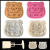 50g Cute Tiger Shape Plastic Mooncake Molds Mooncake Mould DIY Baking Accessories Kitchen Gadget for Mid-Autumn Festival
