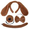 Girls Adult Children Cute Plush Anime Spotted Dog Ears Funny Animal Costume Cosplay Props Headband Skirt Nose Tail
