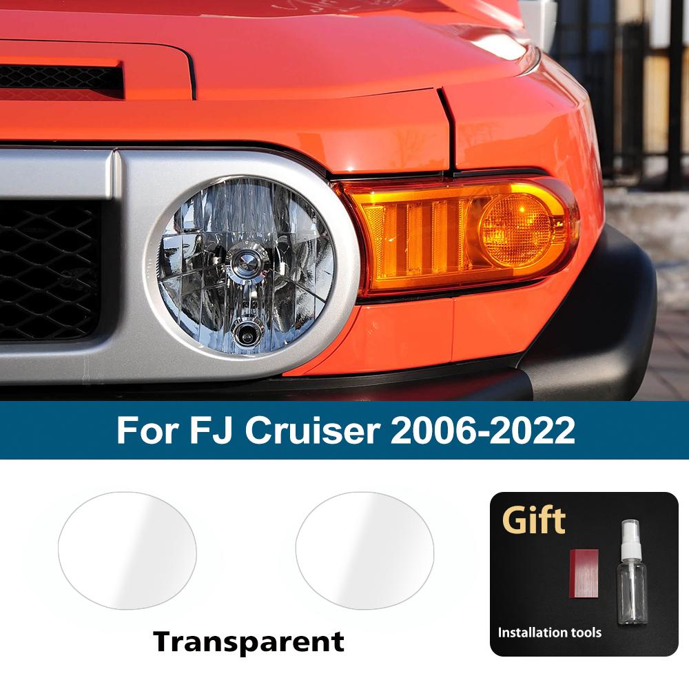 

Smoke Black High-Gloss Pre Cut Car Headlight Protective Film for Toyota FJ Cruiser 2006-2025 Anti-Scratch Auto Vinyl Wrap Film For FJ Cruiser CLR