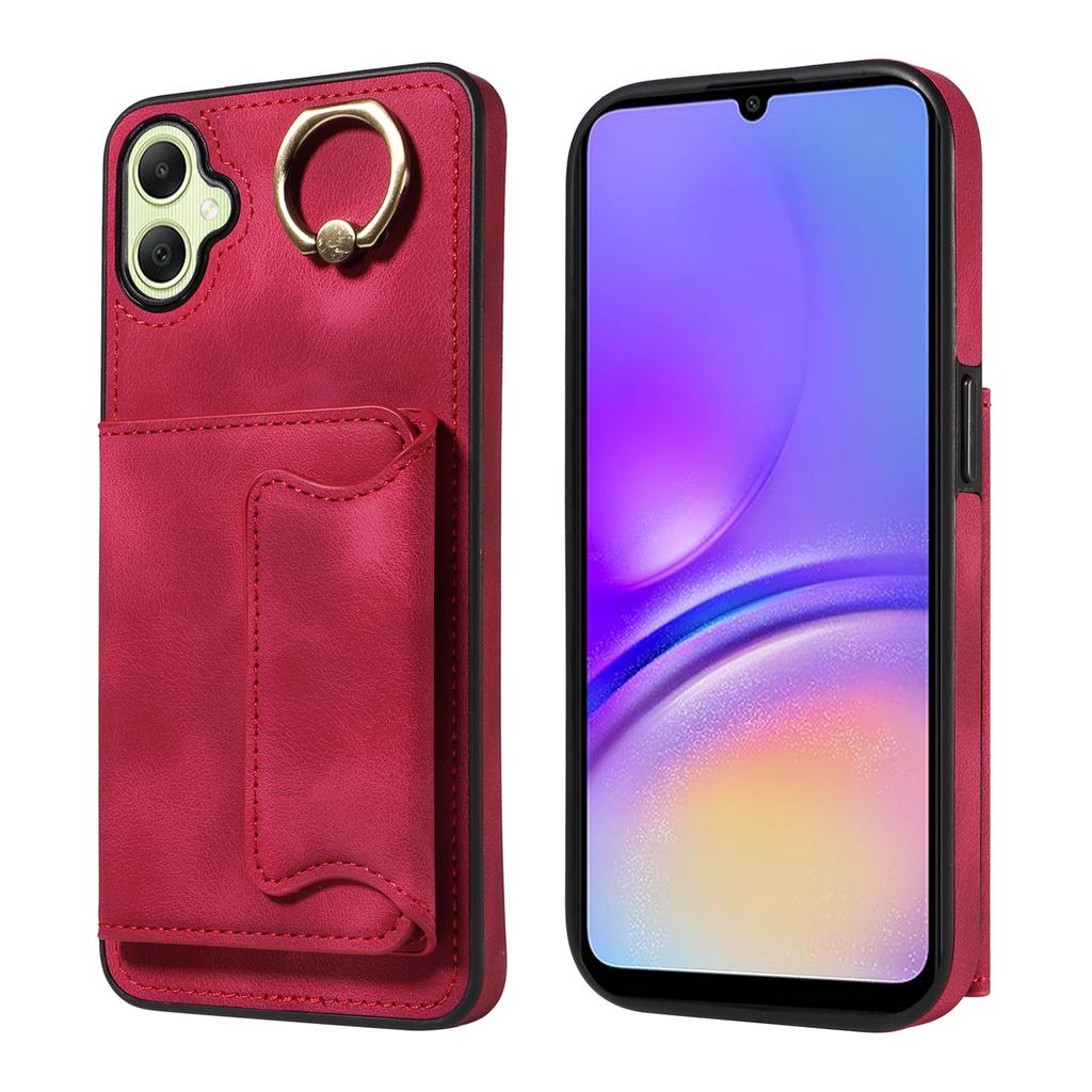 For Samsung Galaxy A05,Samsung Galaxy A05s Ring Bracket Card Holder Slots Cover Phone Case