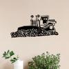 1pc Bulldozer Metal Wall Art Rust Resistant Construction Decor Garage Garden Sculpture Fathers Day Gift