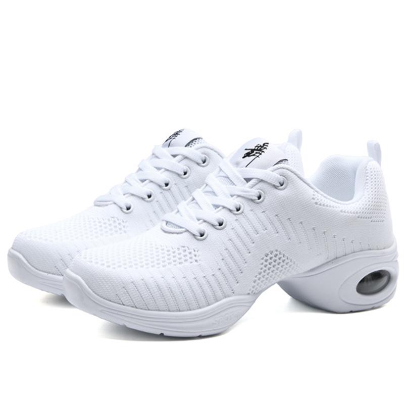 Dancing Shoes for Women Big Size 41 Breathable Jazz Dance Shoes Sport Sneakers Lightweight Black Ladies Ballroom Dance Shoes