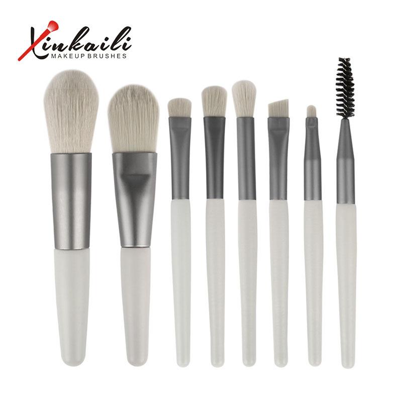 Mini Makeup Brush Set, Complete Set of Beginners’ Beauty Tools with Wooden Handle, Soft-bristled Makeup Brushes