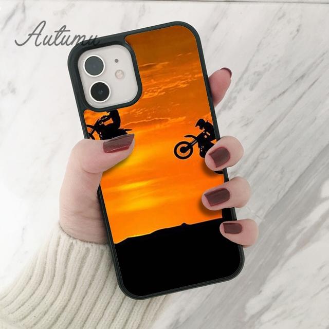 Moto Cross Motorcycle Sports Phone Case for iPhone 11 12 13 14 Pro Max mini X XR XS SE 2020 6 7 8 Plus Galaxy S21 S22 shell
