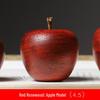 Red Pear Wood Bamboo Apple-Style Ornament Decoration (Available in Sizes 4.0, 4.5, 5) for Home and Living Room