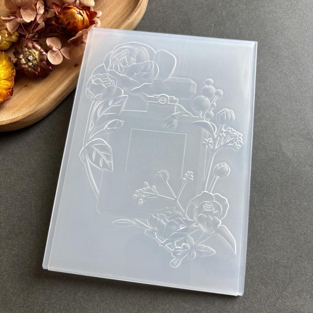 Floral Texture Embossing Molds & Board for Journaling