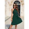 Spring/summer Women's Waistband Dress Party Dress V-neck Sleeveless Dress