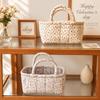 Open Top Quilted Storage Basket Quilted Laundry Basket With Handles  Desktop Organization