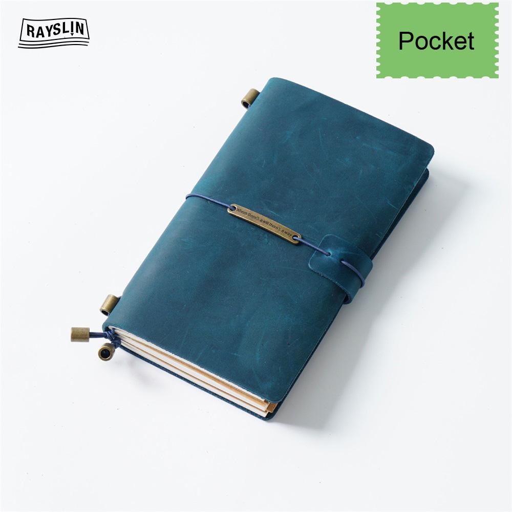 7 Farben 4 Größen Reisetagebuch Echtes Leder Cover Handgefertigtes Notizbuch DIY A5 Tagebuch Büro Schule Notizbuch Kostenlose Namensprägung