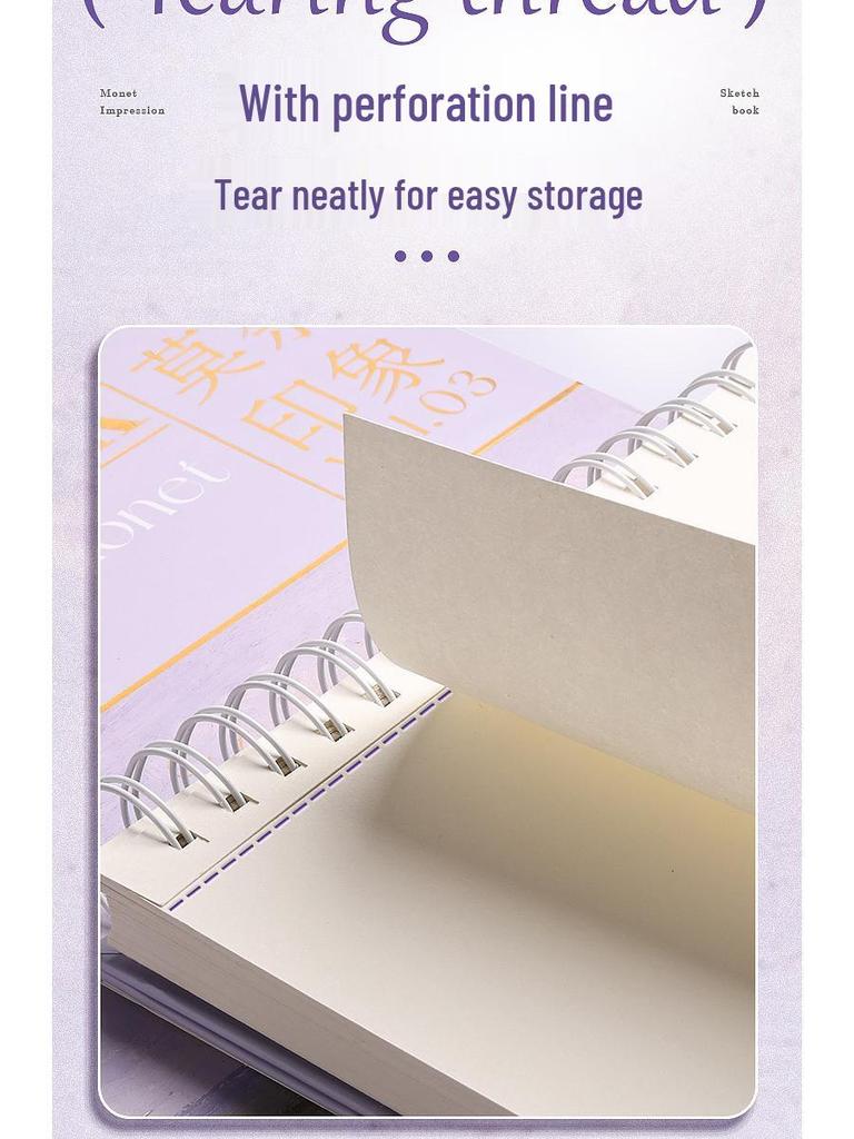 Premium Hardcover Detachable Sketchbook for Art Students with Thick Drawing Paper